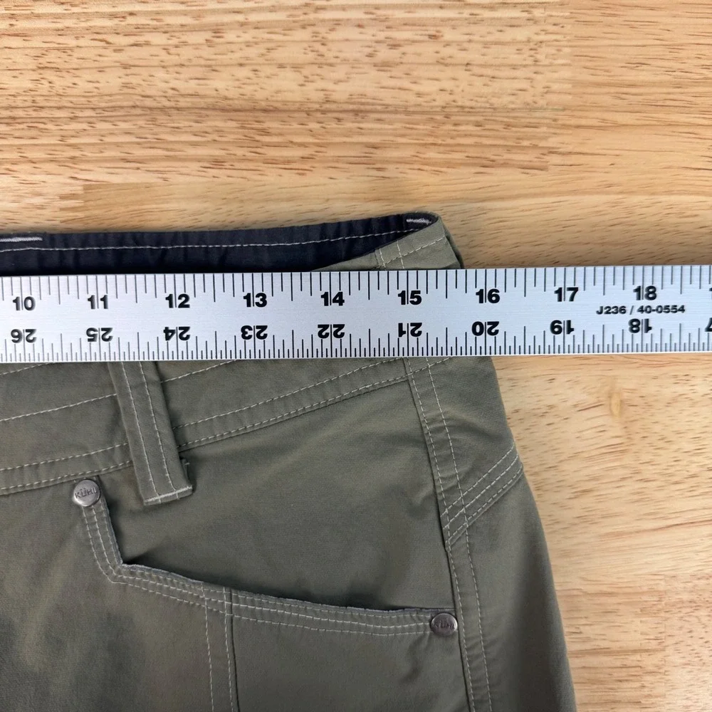 Kuhl Women's 8 Regular Green Nylon Blend Convertible Utility Hiking Cargo Pants - Picture 7 of 10
